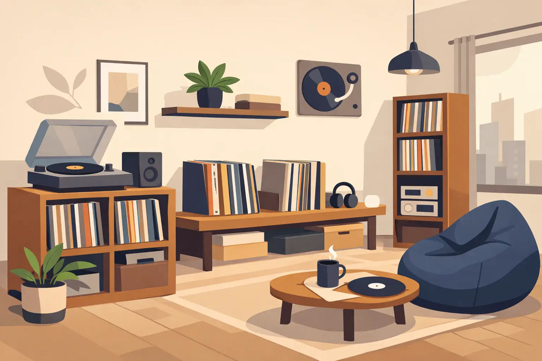 Vinyl storage in small flats that works