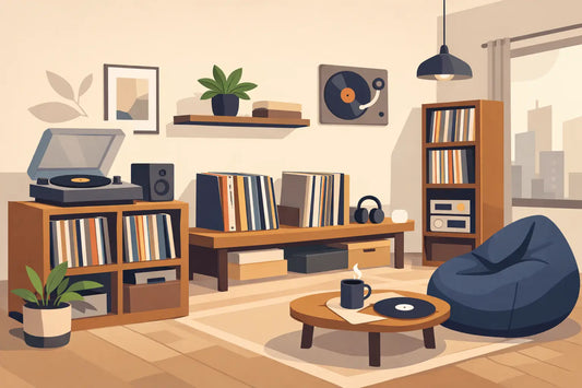 Vinyl storage in small flats that works