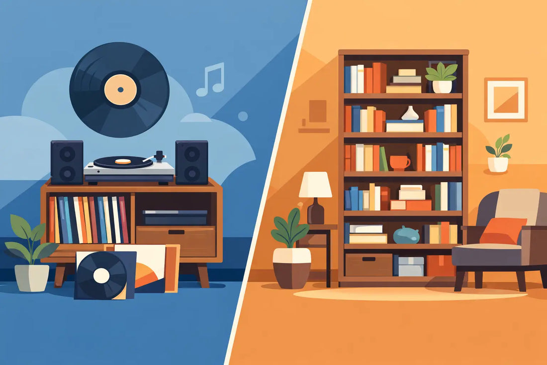 Record Cabinet vs Bookshelf: Which Works Best?