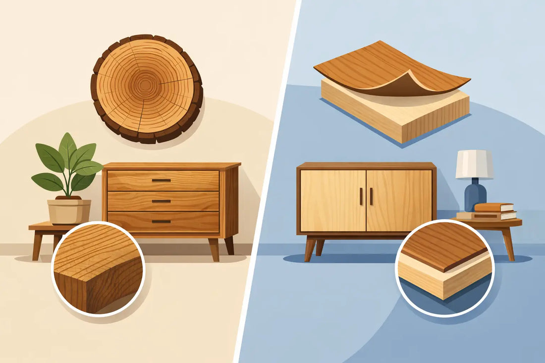 Solid Wood vs Veneer Furniture Compared