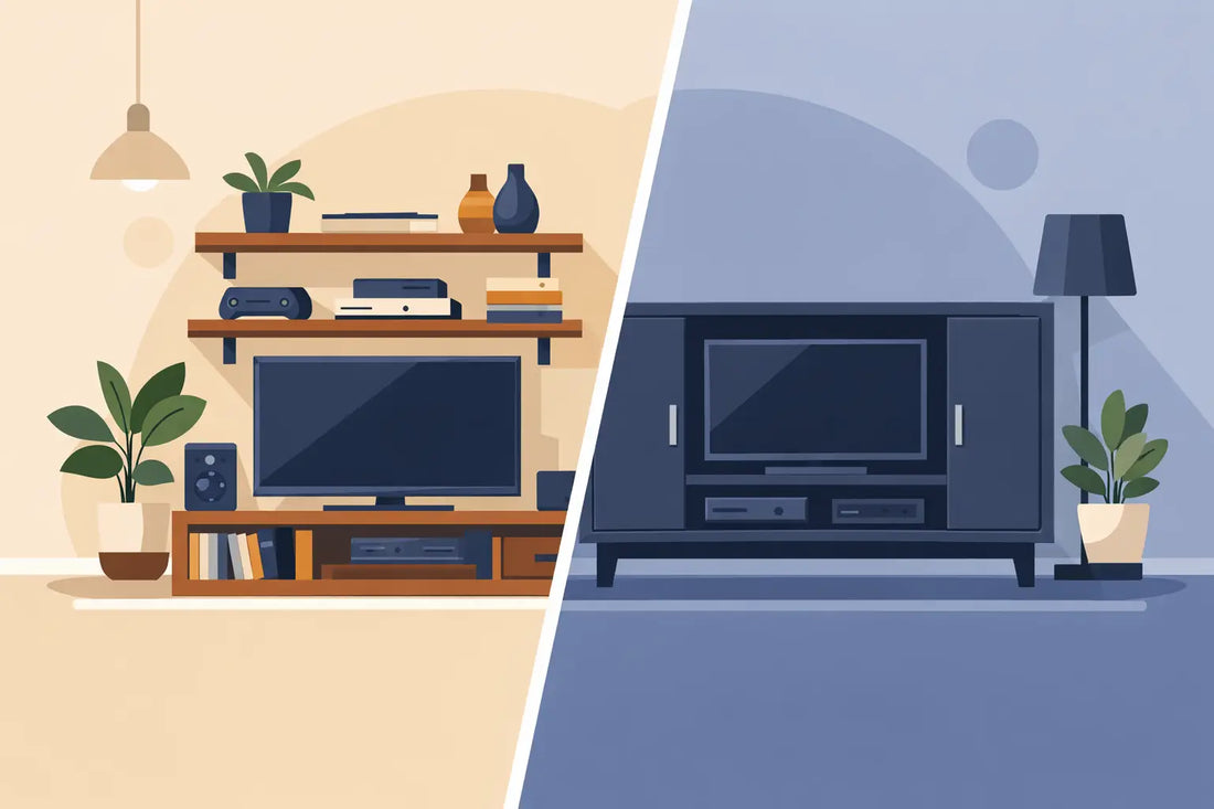 Open Shelves vs Closed Media Cabinet: Which Works?