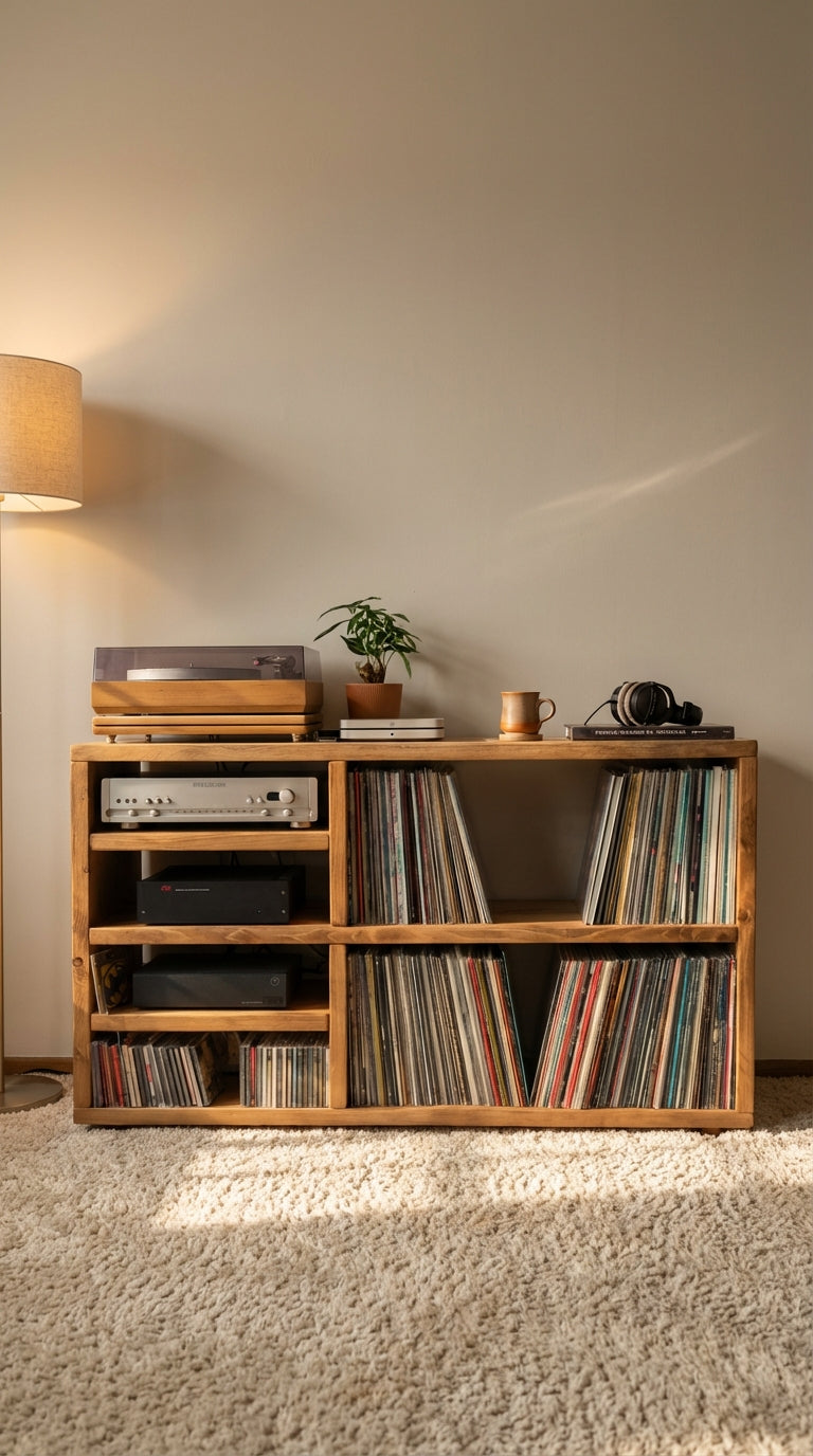 Ecknor – Vinyl Record & CD Storage Cabinet