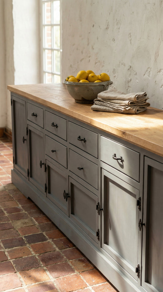 Rauffen Farmhouse Sideboard – Pictured Anthracite Finish