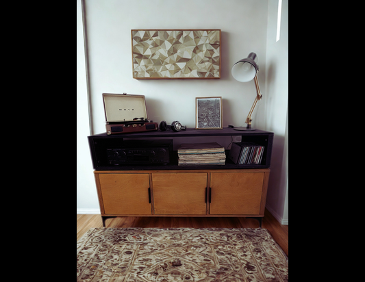 Broven - Cabinet with Doors and Hi-Fi Shelf