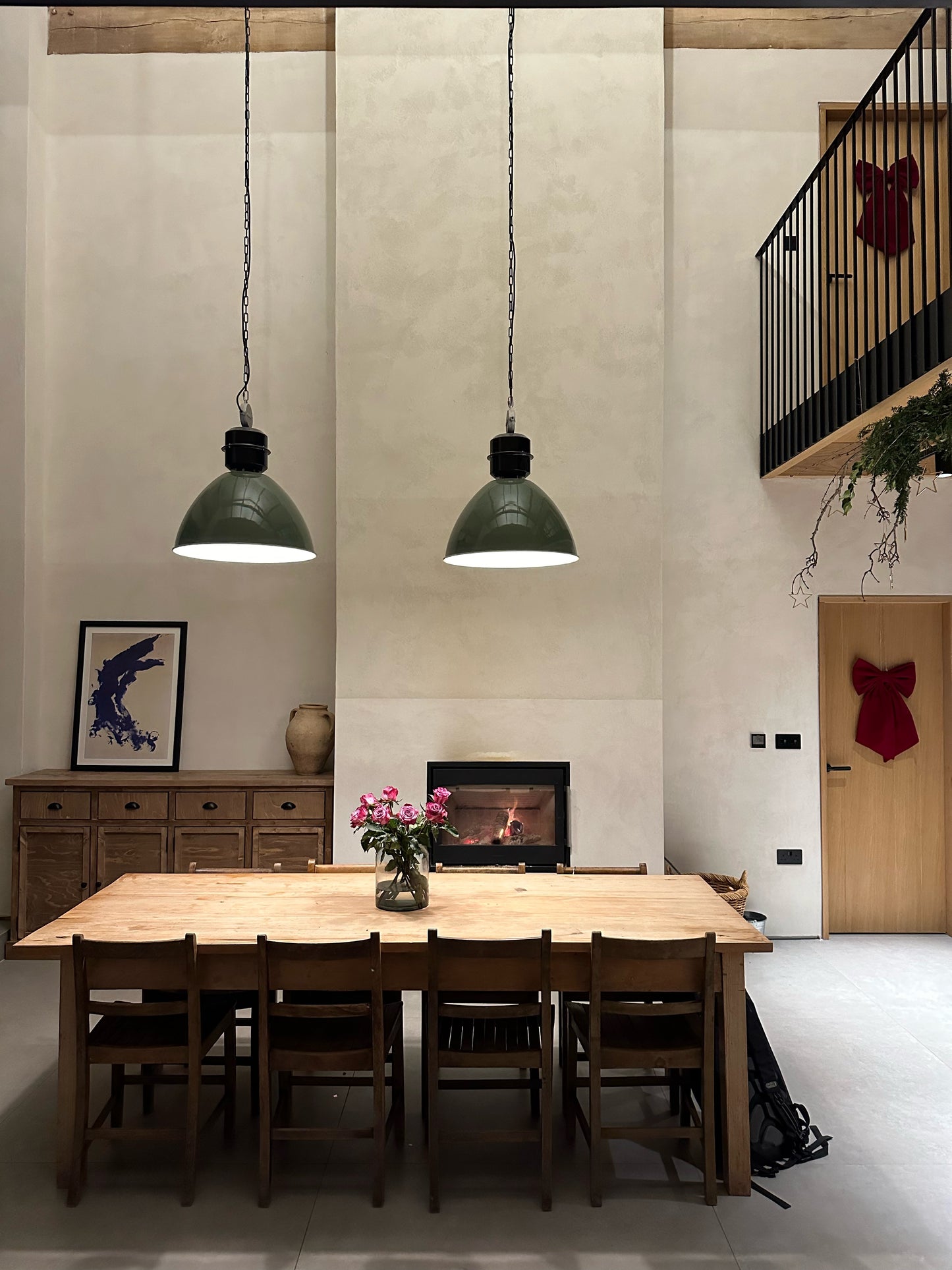 Zurnett Farmhouse Sideboard – Pictured Light Oak Finish with Black hardware