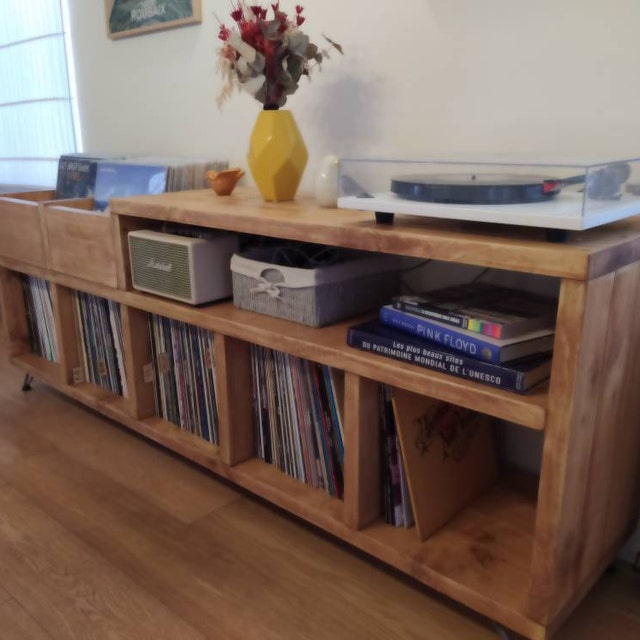 Falknor - Vinyl Storage Cabinet with Browsing Boxes