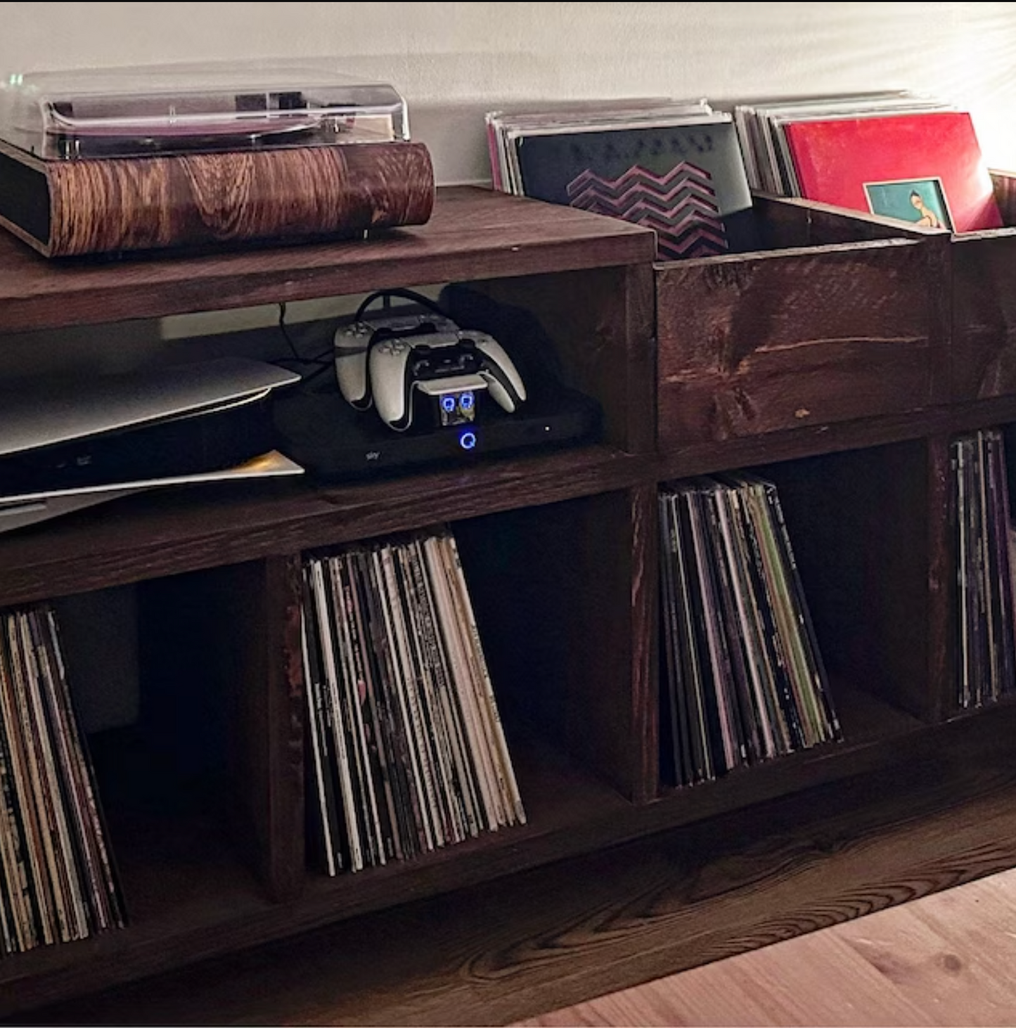 Falknor - Vinyl Storage Cabinet with Browsing Boxes