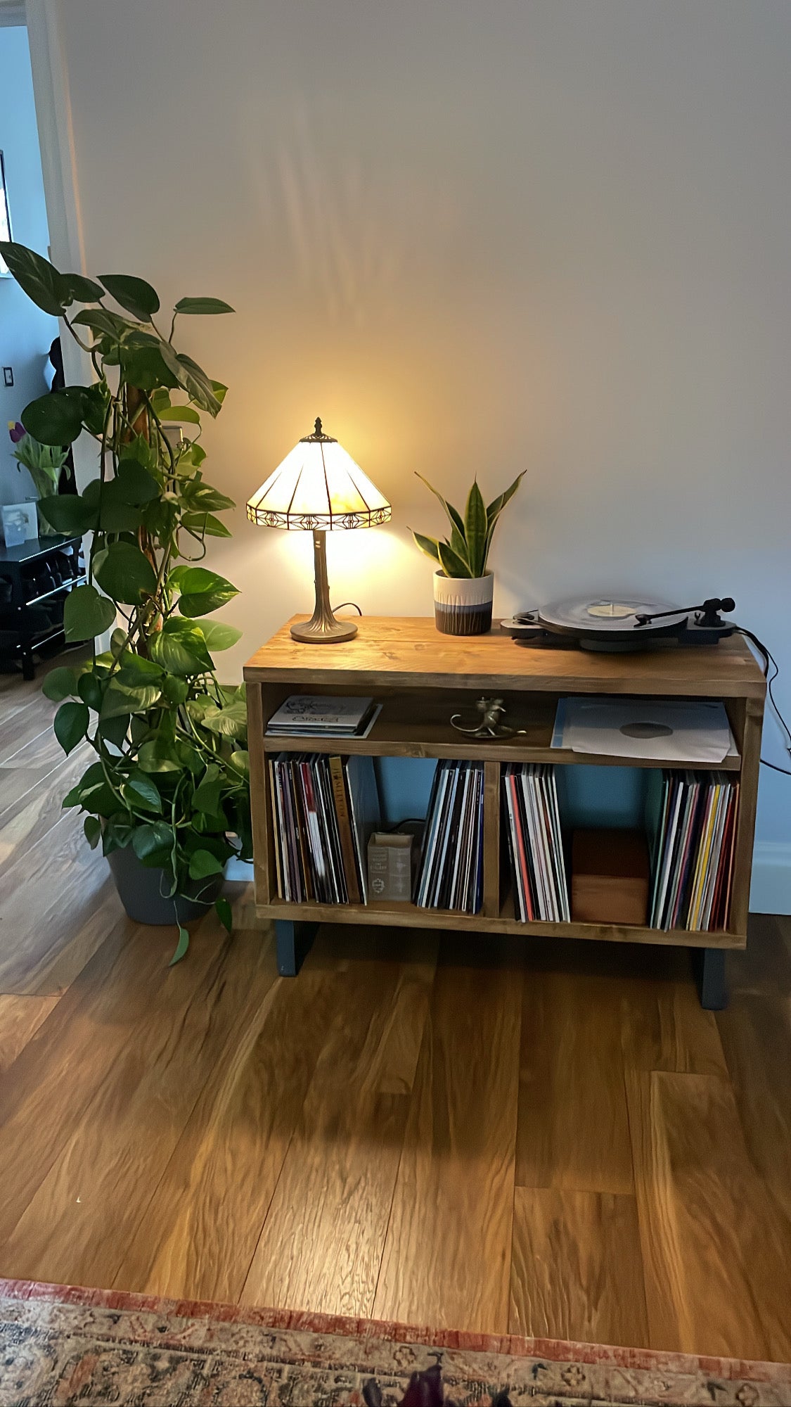 Grynberg - Vinyl Storage Cabinet with Amp Shelf