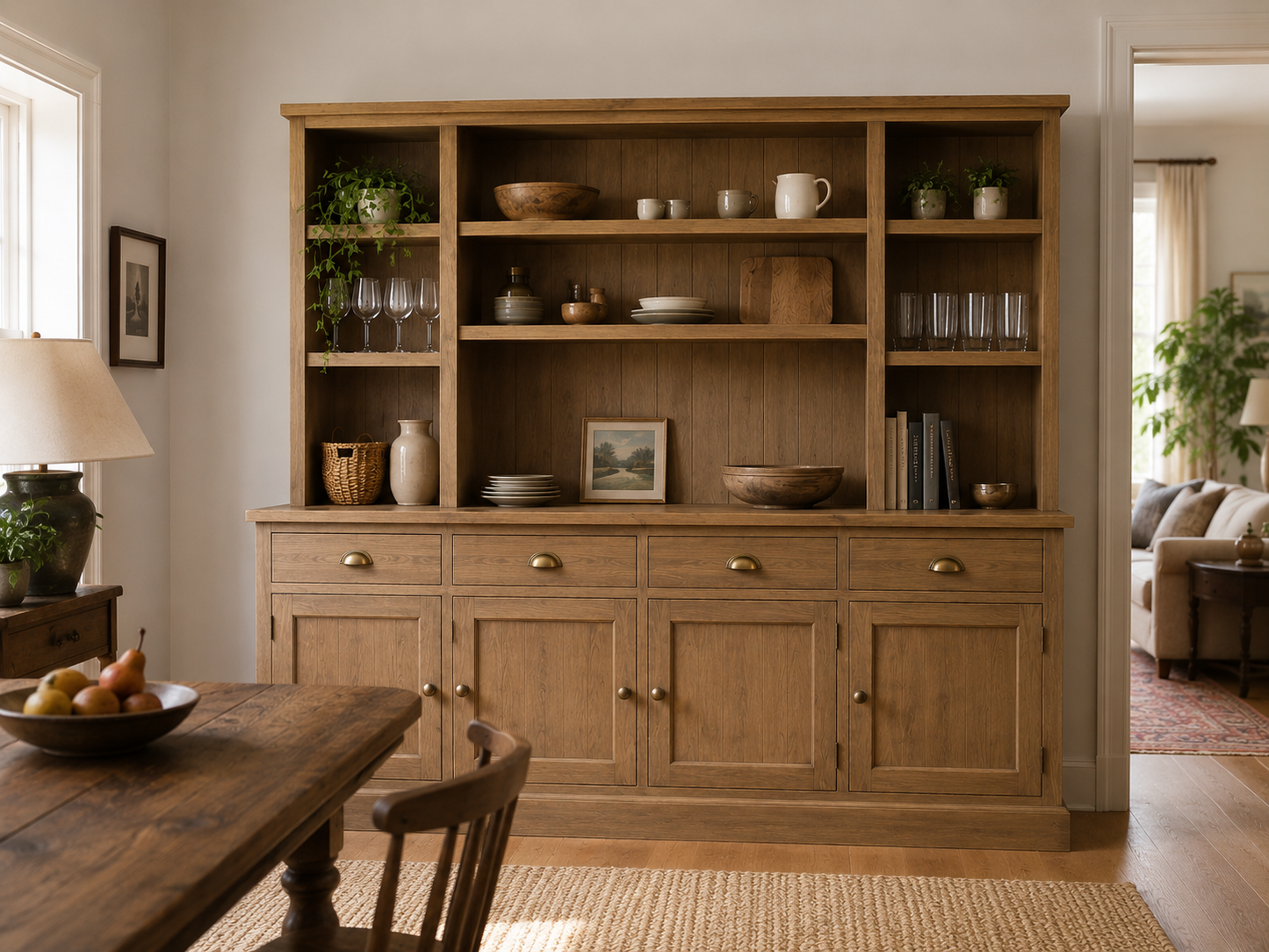 Zauben Farmhouse Welsh Dresser – Pictured Graphite Finish 200cm